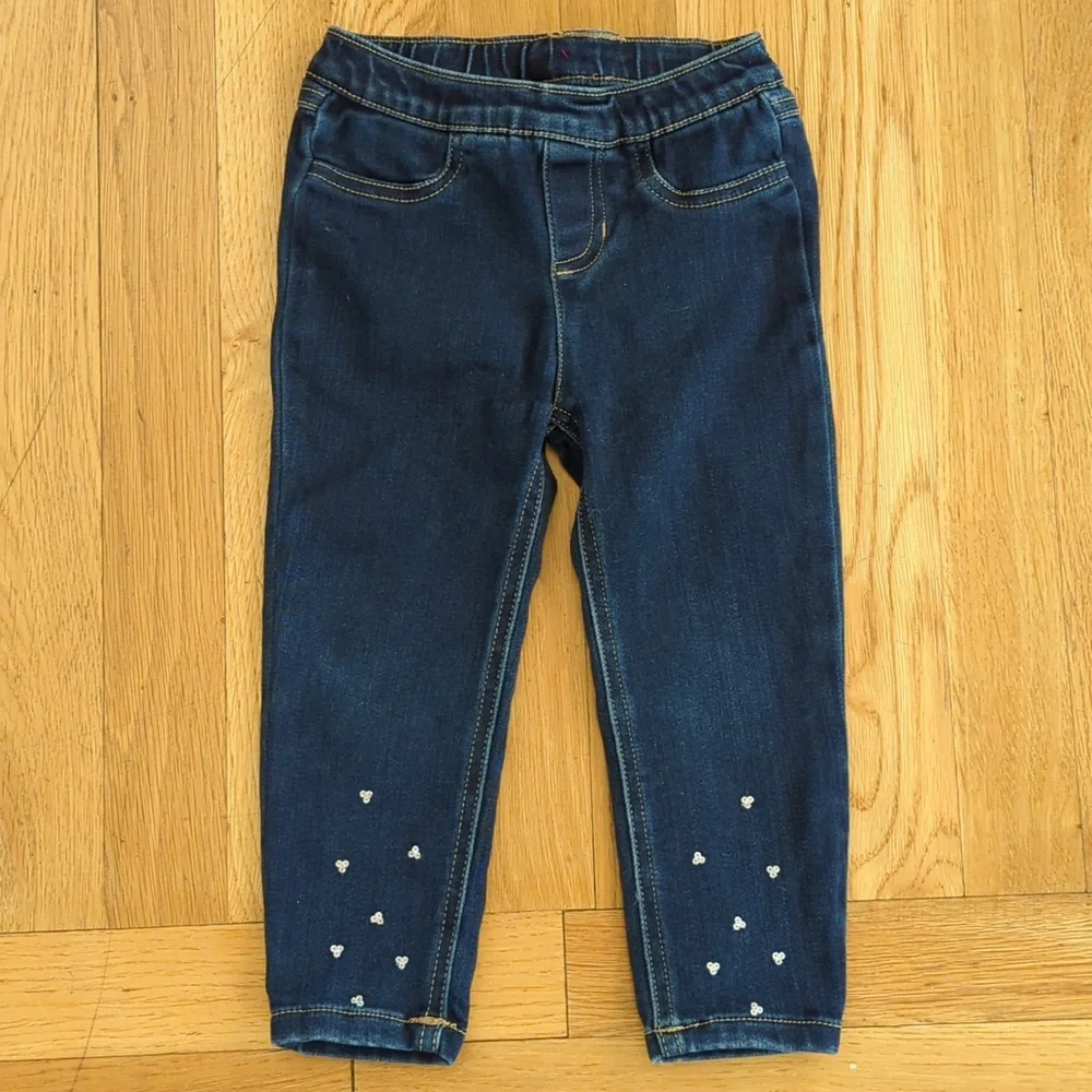 Carter's Two Pair Girls Denim Elastic Waist Jeggings Size 3T